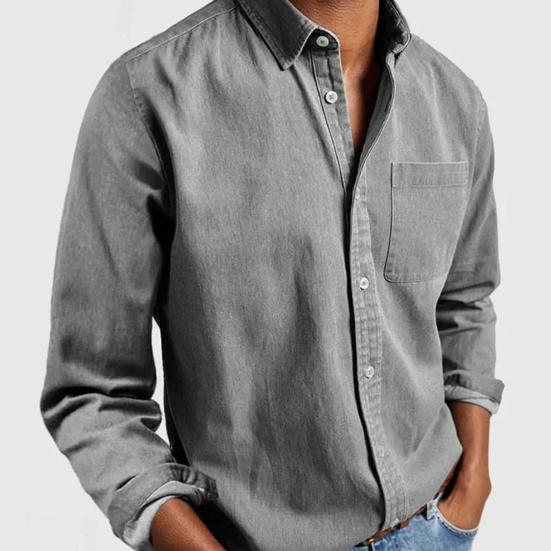 Denim overhemd voor mannen – Alexander