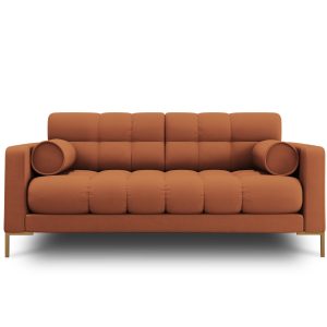 Cosmopolitan Design Bank Bali 2-zits, structurele stof, baksteen – 96x Cosmopolitan Design Bank Bali 2-zits, structurele stof, baksteen – 96x