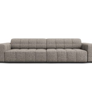 Cosmopolitan Design Bank Chicago 4-zits, chenille grijs – 102x252x78cm Cosmopolitan Design Bank Chicago 4-zits, chenille grijs – 102x252x78cm