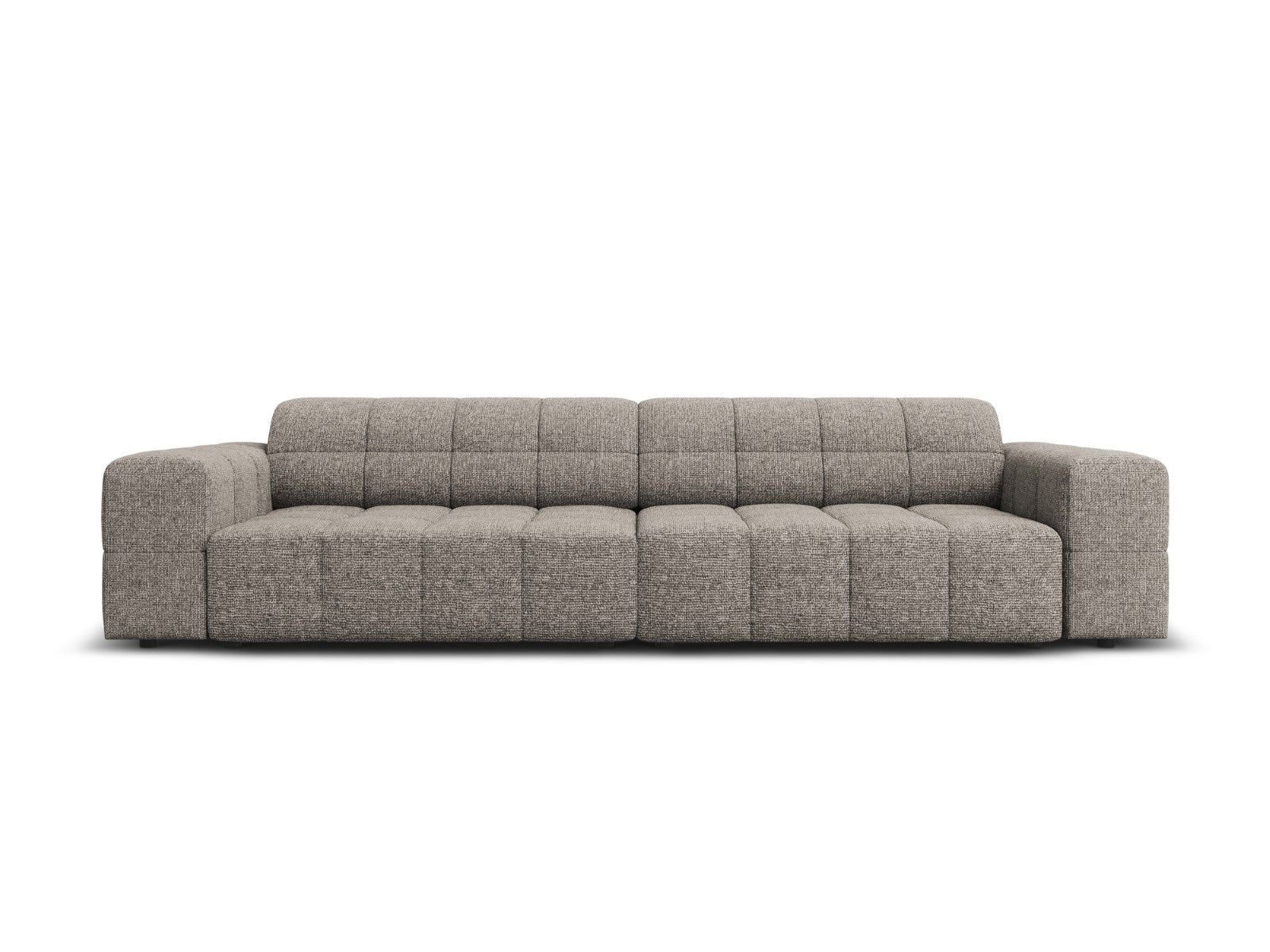 Cosmopolitan Design Bank Chicago 4-zits, chenille grijs - 102x252x78cm