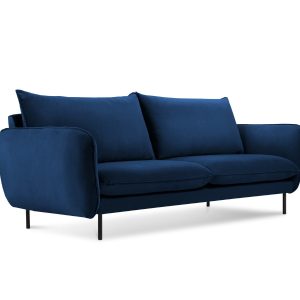 Cosmopolitan Design Bank Vienna 2-zits, flueel, koningsblauw – 92x160x