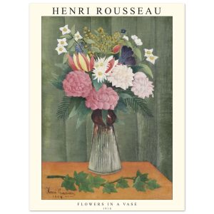 Artfulprints Poster Henri Rousseau – Flowers in a vase – 30×40 cm – Gr Artfulprints Poster Henri Rousseau – Flowers in a vase – 30×40 cm – Gr