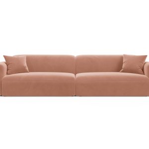 Cosmopolitan Design Modulaire bank Strino 4-zits, flueel roze – 98×240 Cosmopolitan Design Modulaire bank Strino 4-zits, flueel roze – 98×240
