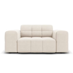Cosmopolitan Design Fauteuil Chicago flueel lichtbeige – 102x132x78cm Cosmopolitan Design Fauteuil Chicago flueel lichtbeige – 102x132x78cm