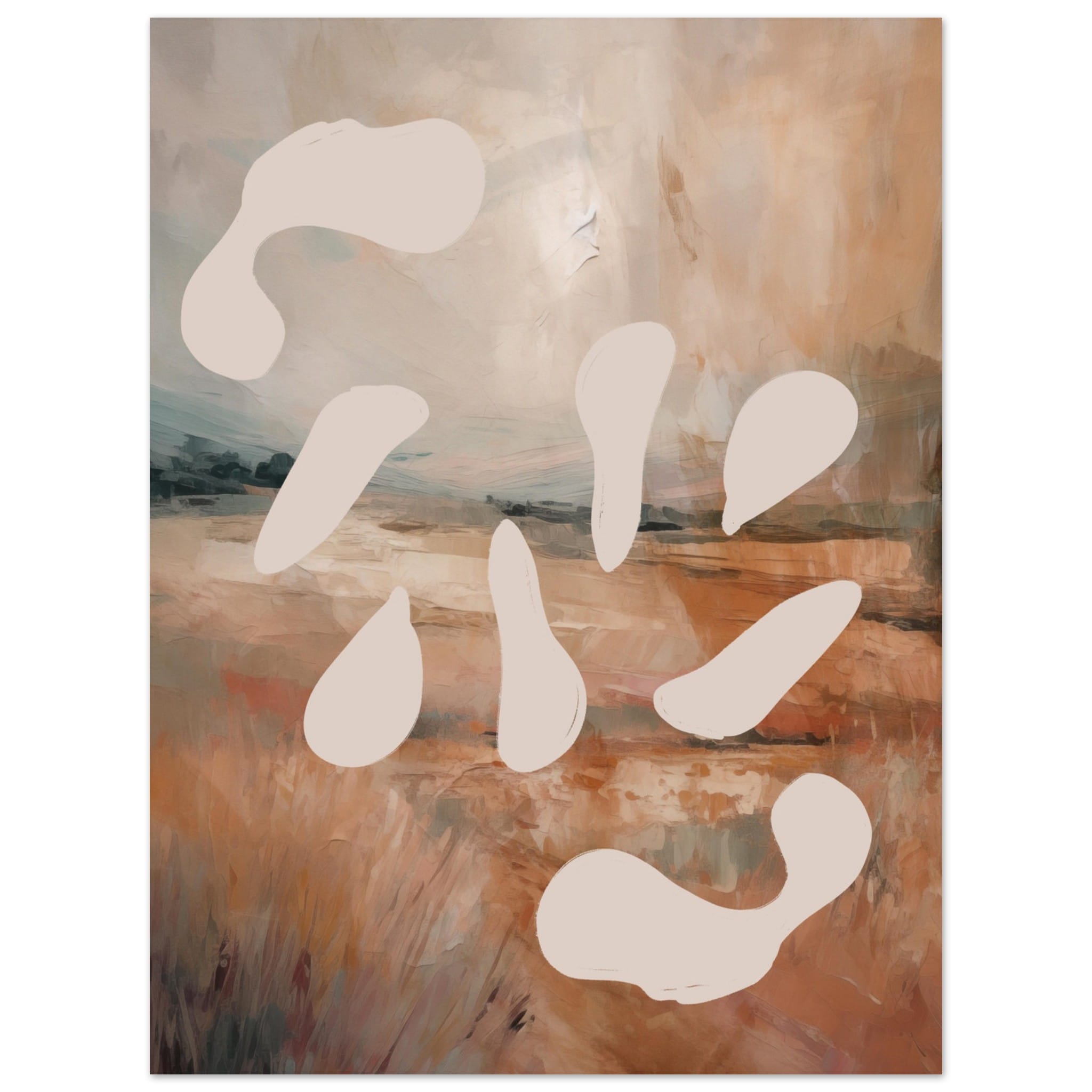 Artfulprints Abstract - Forest drops poster 30x40 cm