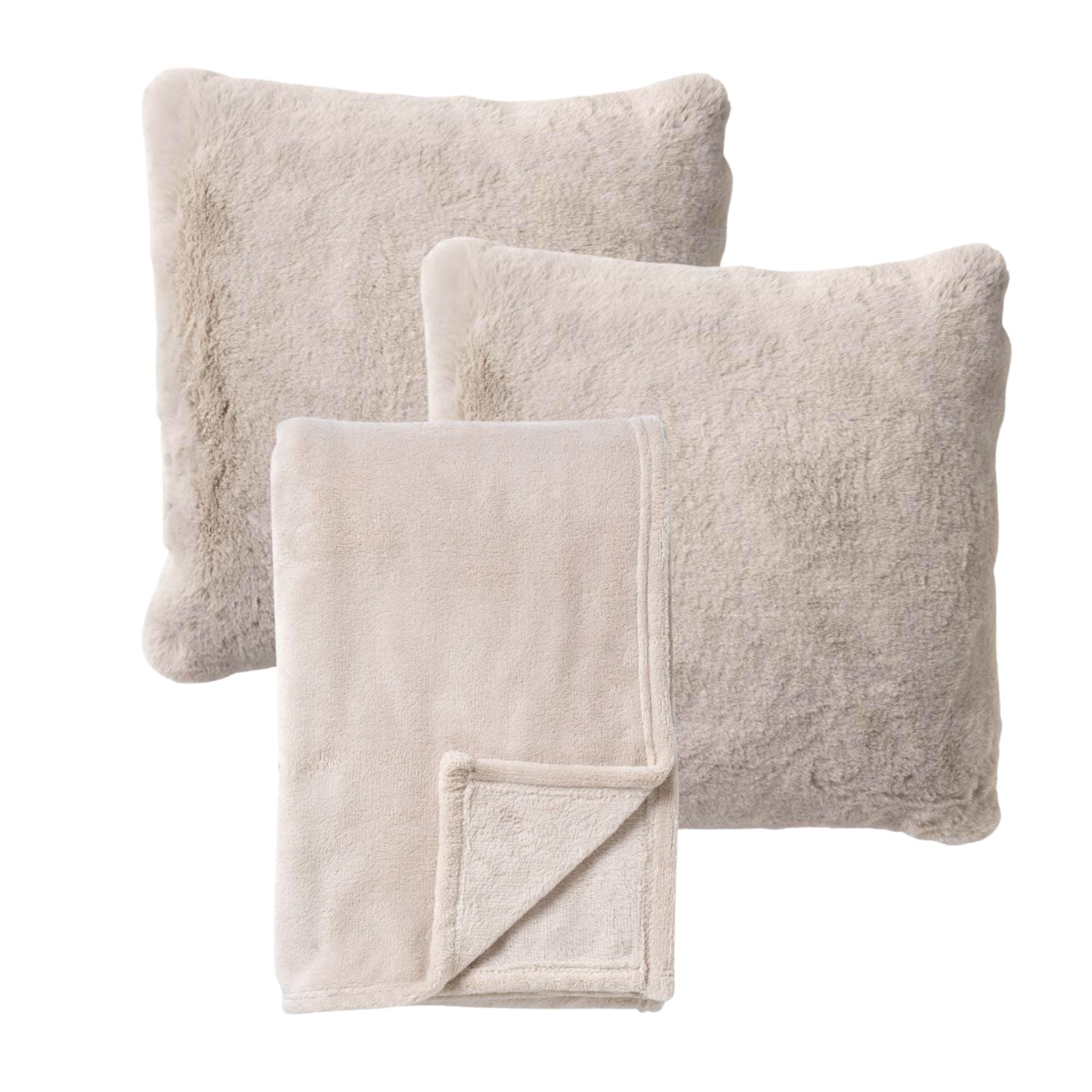 VOORDEELSET - 3-delig - Zaya & Harvey - 2 sierkussens 45x45 cm - 1 pla