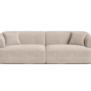 Cosmopolitan Design Modulaire bank Campi 4-zits, ribfluwelen cappuccin Cosmopolitan Design Modulaire bank Campi 4-zits, ribfluwelen cappuccin