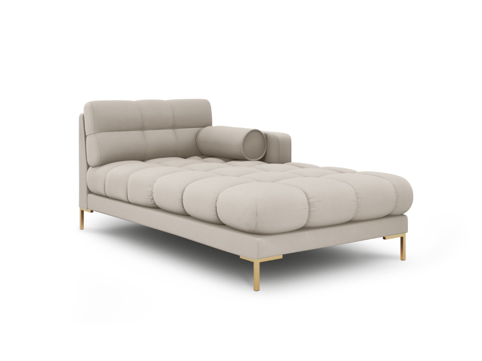 Cosmopolitan Design rechter chaise longue Bali structurele stof, beige