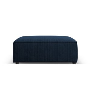 Cosmopolitan Design Poef Arendal chenille met ribbeleffect, koningsbla Cosmopolitan Design Poef Arendal chenille met ribbeleffect, koningsbla
