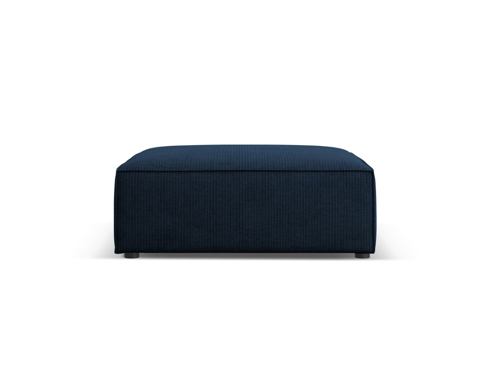 Cosmopolitan Design Poef Arendal chenille met ribbeleffect, koningsbla