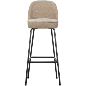 WOOOD Barstoel 80 cm 3D Vogue – Chenille – Zand – 89x50x55 cm WOOOD Barstoel 80 cm 3D Vogue – Chenille – Zand – 89x50x55 cm