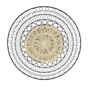 Art for the Home Metal Art – Mandala met Rotan – diameter 76cm Art for the Home Metal Art – Mandala met Rotan – diameter 76cm