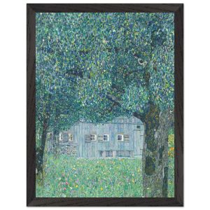 Artfulprints Poster met Lijst Gustav Klimt – Farmhouse in upper Austri Artfulprints Poster met Lijst Gustav Klimt – Farmhouse in upper Austri