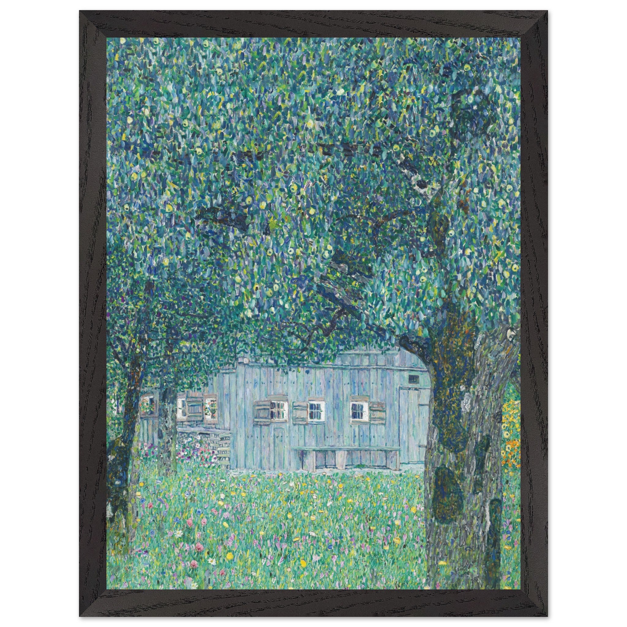 Artfulprints Poster met Lijst Gustav Klimt - Farmhouse in upper Austri