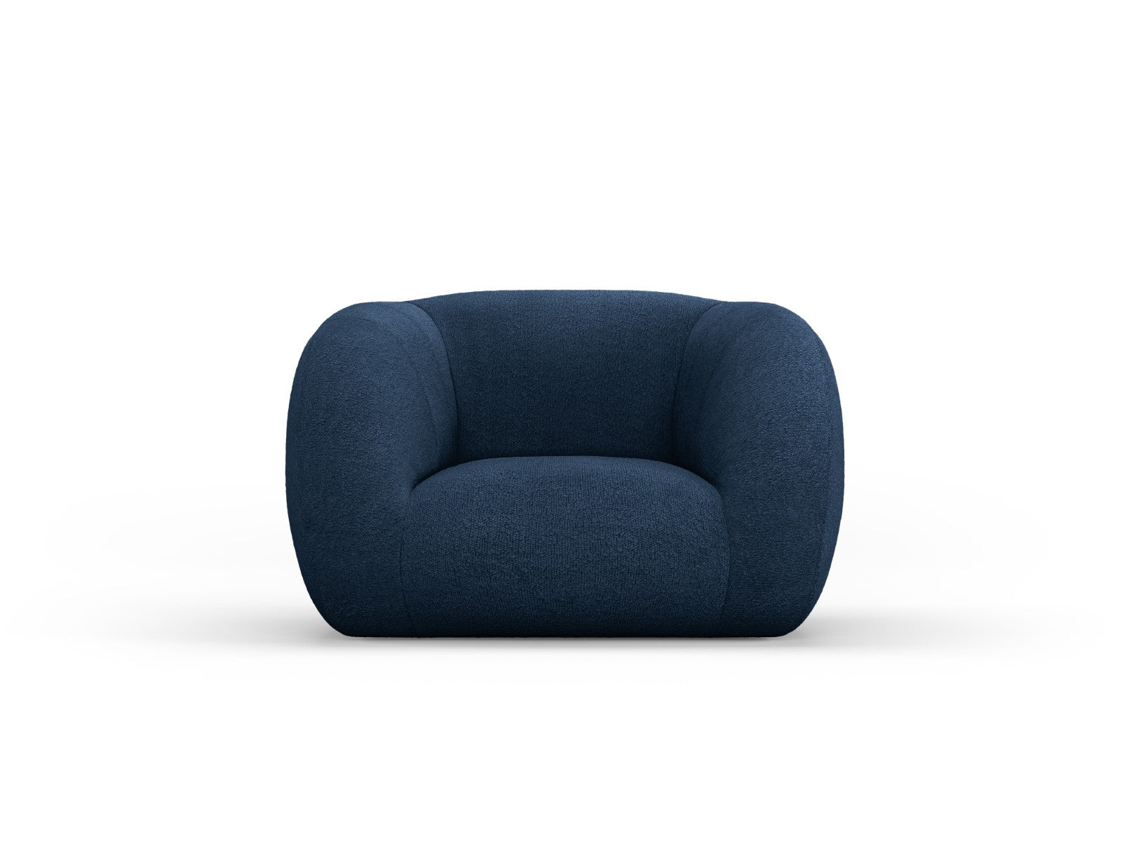 Cosmopolitan Design Fauteuil Essen boucle, donkerblauw - 95x130x86cm