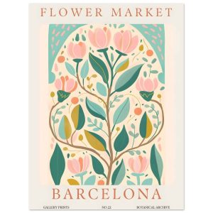 Artfulprints Poster Flower market – Barcelona – 30×40 cm – Meerkleurig Artfulprints Poster Flower market – Barcelona – 30×40 cm – Meerkleurig