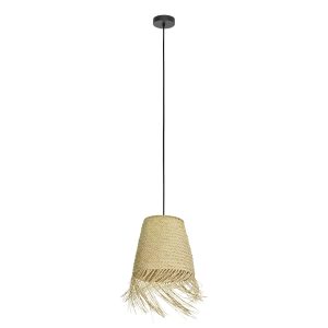 EGLO hanglamp Aycliffe – e27 – ø 30 cm – zwart/hout EGLO hanglamp Aycliffe – e27 – ø 30 cm – zwart/hout