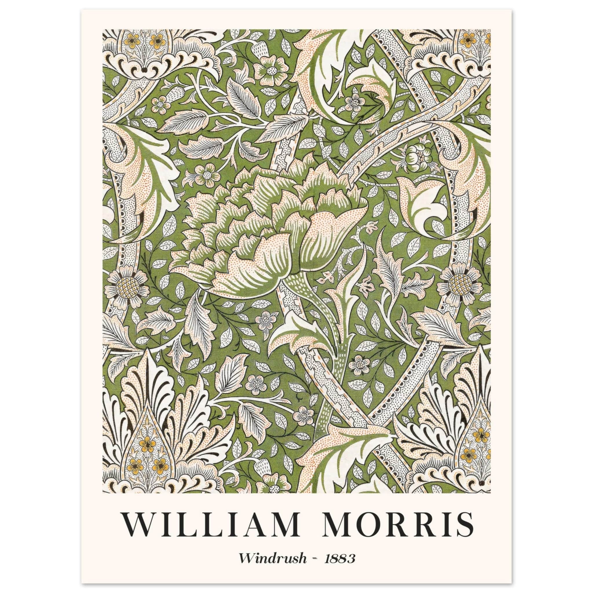 Artfulprints Poster William Morris - Windrush 1883 - 30x40 cm - Groen