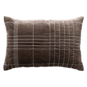 SELAH – kussenhoes 40×60 cm – velvet – 100% katoen – taupe SELAH – kussenhoes 40×60 cm – velvet – 100% katoen – taupe