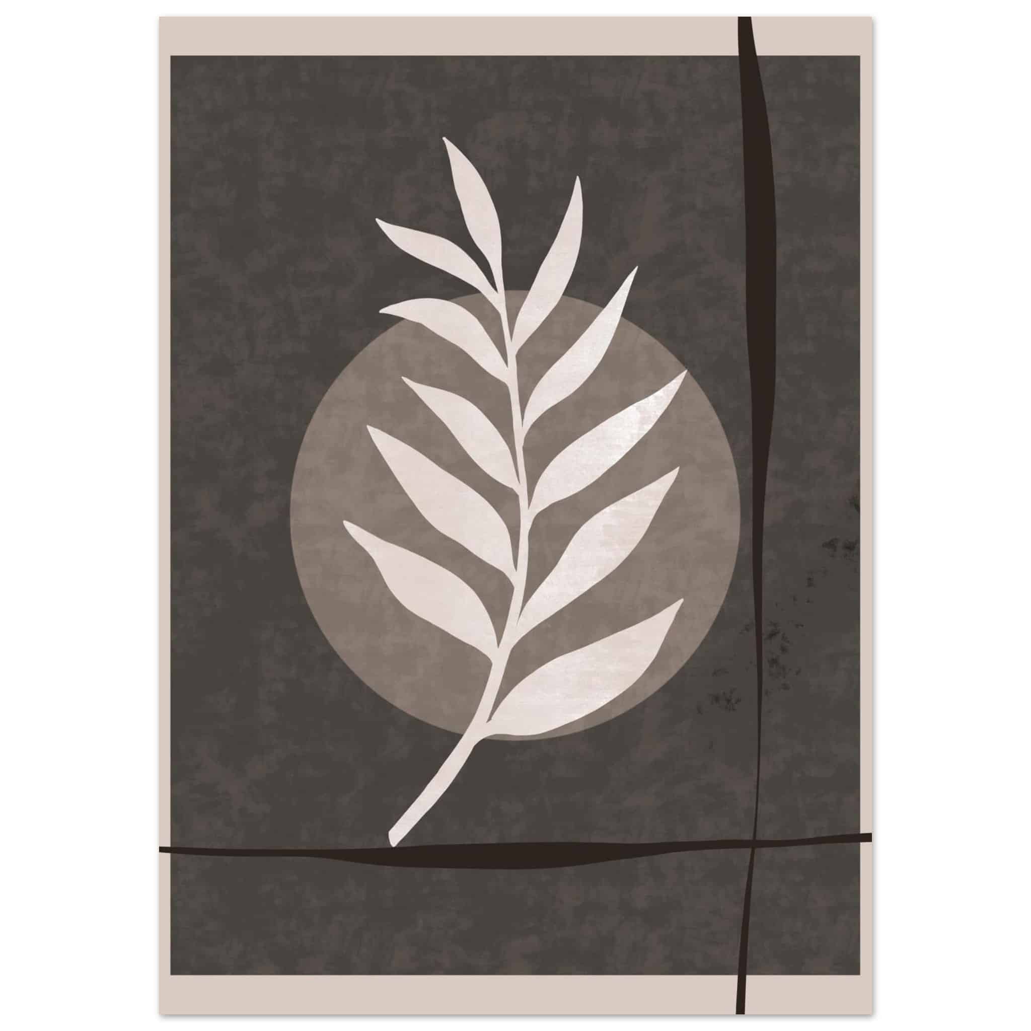 Artfulprints Poster Boho – Framed nature - 50x70 cm - Groen