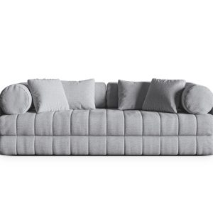 Cosmopolitan Design Converteerbare bank Kemi 3-zits, boucle grijs – 95