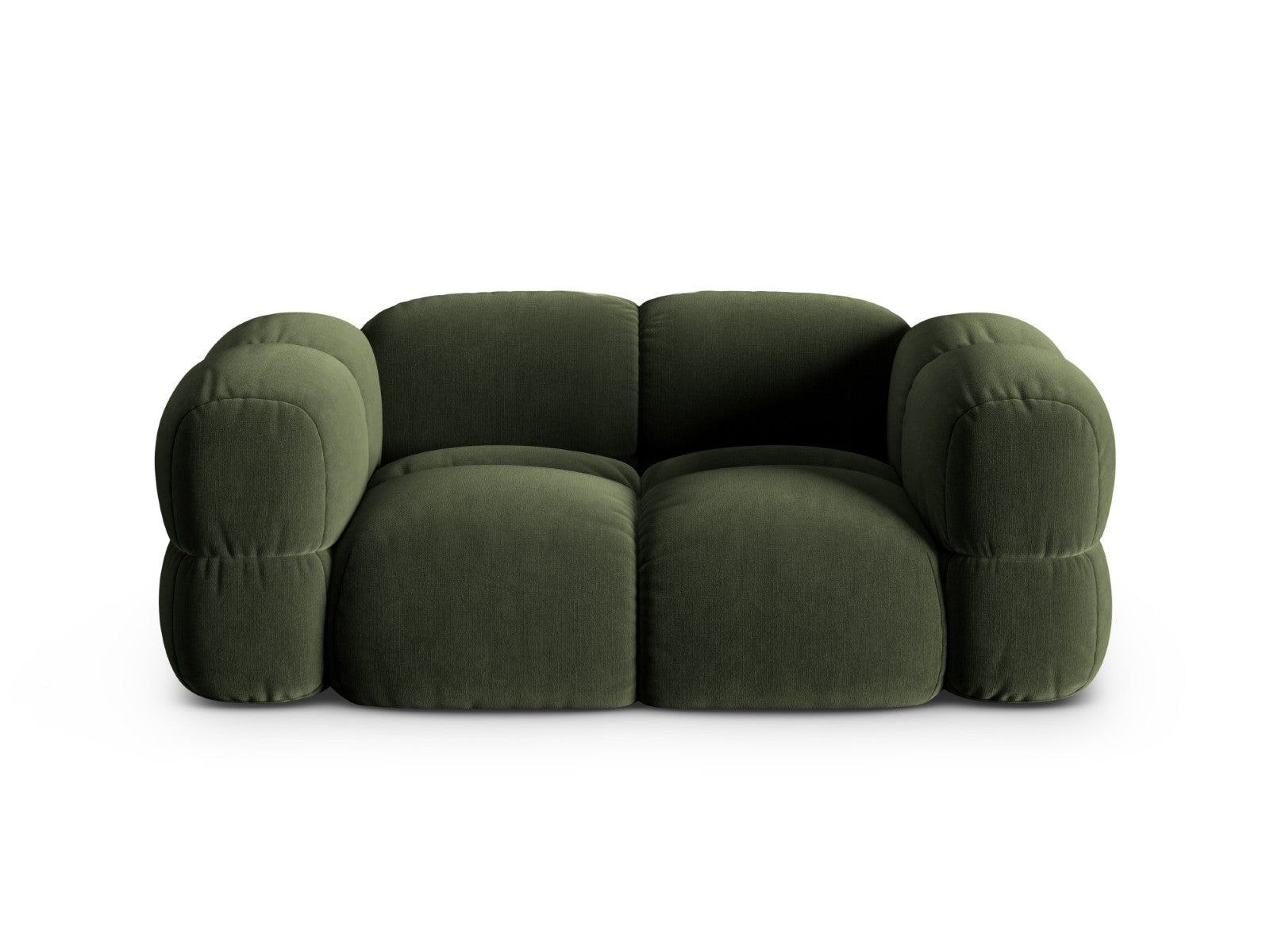 Cosmopolitan Design Bank Loretto 2-zits, flueel groente - 100x180x68cm