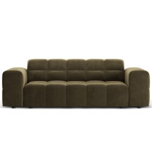 Cosmopolitan Design Bank Chicago 2-zits, flueel groente – 102x178x78cm