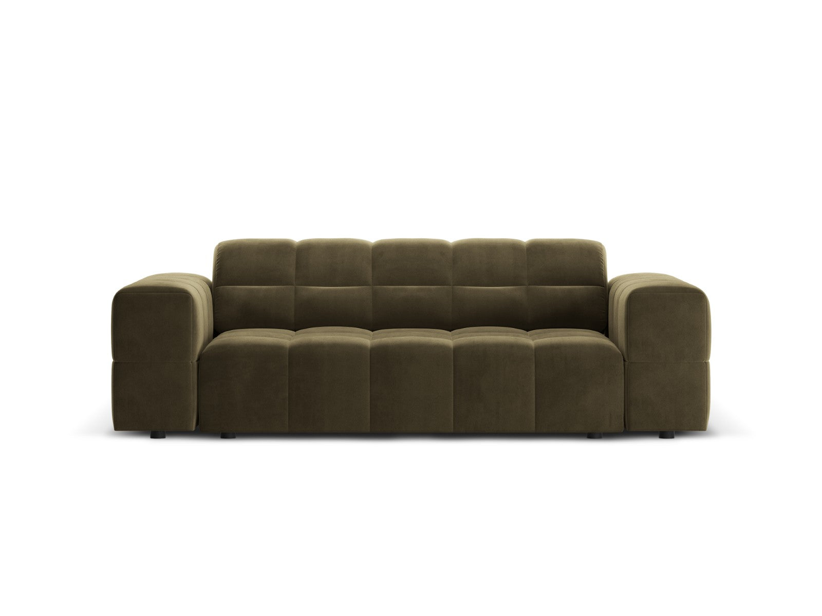 Cosmopolitan Design Bank Chicago 2-zits, flueel groente - 102x178x78cm