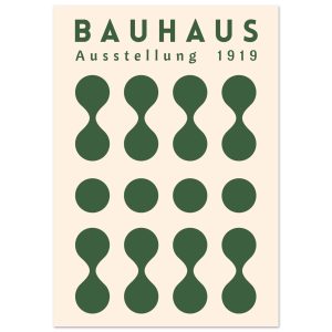 Artfulprints Poster Bauhaus – Ausstellung green – 70×100 cm – Donkergr Artfulprints Poster Bauhaus – Ausstellung green – 70×100 cm – Donkergr