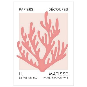 Artfulprints Poster Matisse – Coral harmony taupe – 50×70 cm – Taupe Artfulprints Poster Matisse – Coral harmony taupe – 50×70 cm – Taupe