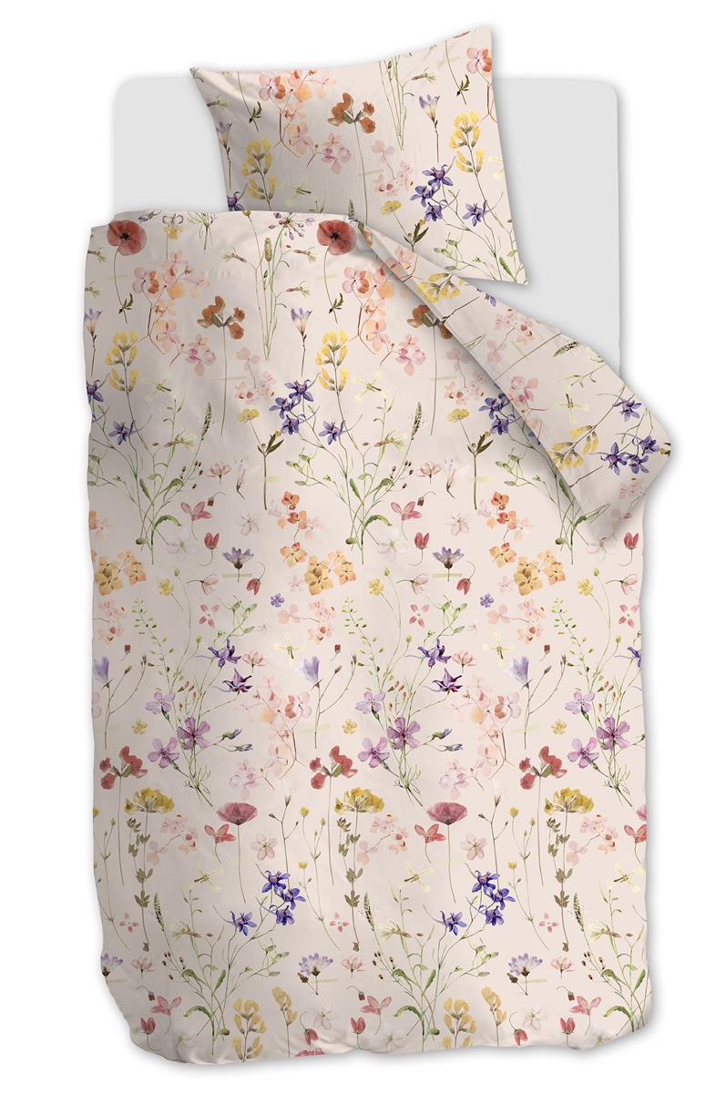 Ariadne at Home dekbedovertrek Flowerlove - 140x200/220 cm - zand