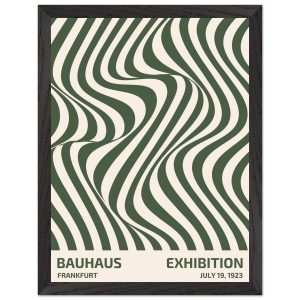 Artfulprints Poster met Lijst Bauhaus – Exhibition Frankfurt green – 3 Artfulprints Poster met Lijst Bauhaus – Exhibition Frankfurt green – 3