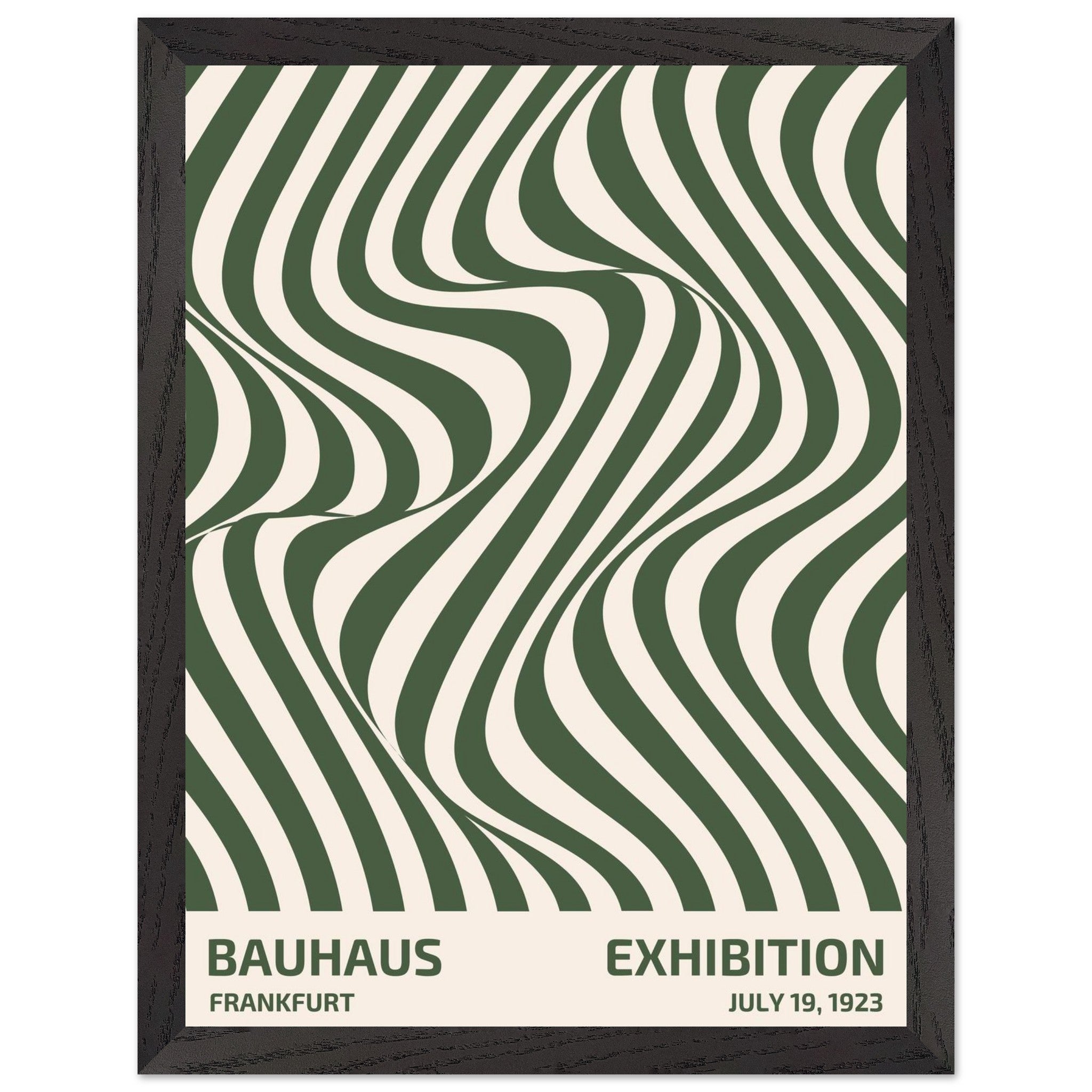 Artfulprints Poster met Lijst Bauhaus - Exhibition Frankfurt green - 3