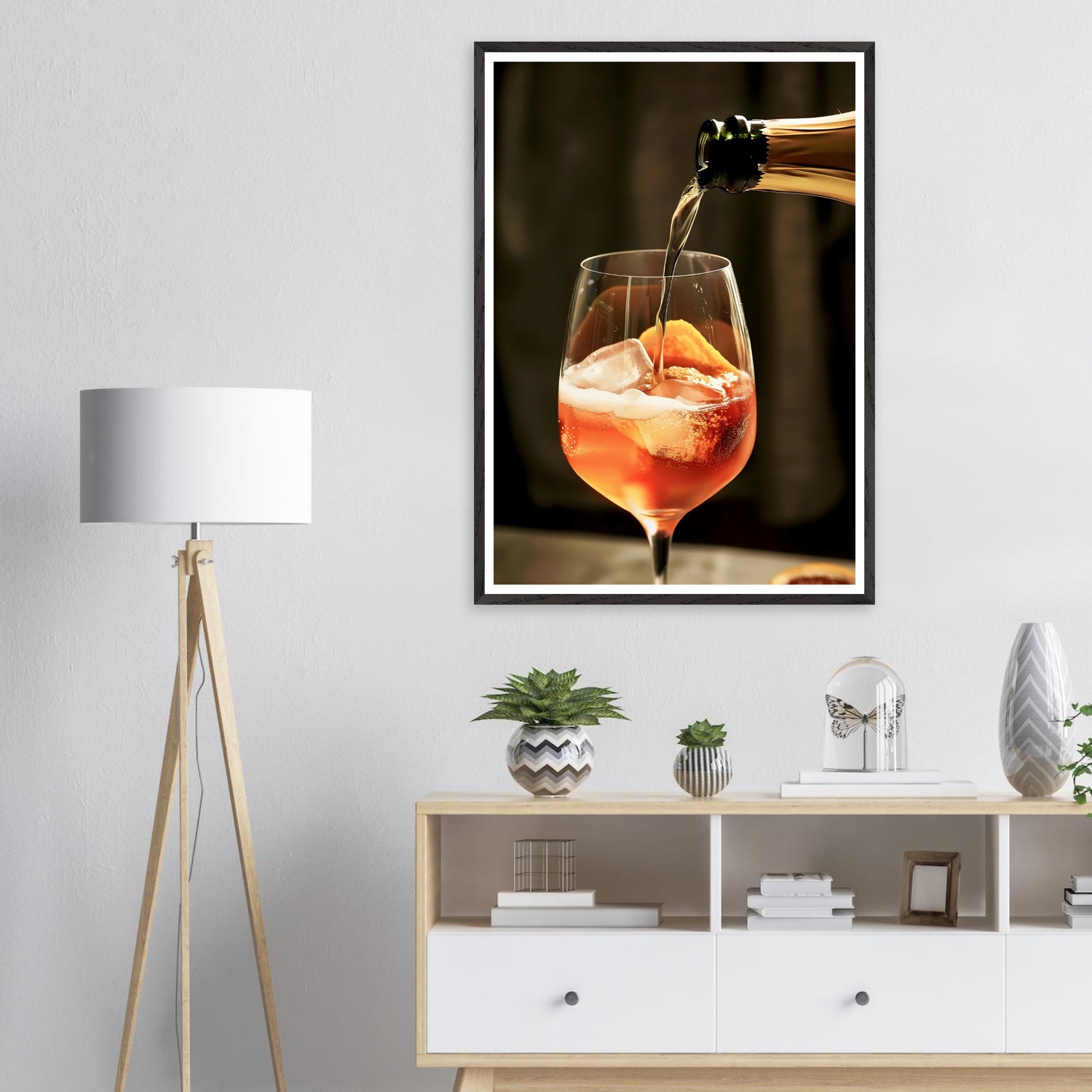 Artfulprints Poster Aperol Spritz - Lifestyle - 70x100 cm - Oranje