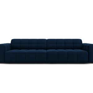 Cosmopolitan Design Bank Chicago 4-zits, flueel koningsblauw – 102×252 Cosmopolitan Design Bank Chicago 4-zits, flueel koningsblauw – 102×252