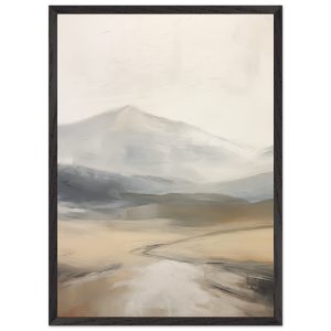 Artfulprints Poster met Lijst Abstract – Fuji path – 50×70 cm – Taupe Artfulprints Poster met Lijst Abstract – Fuji path – 50×70 cm – Taupe