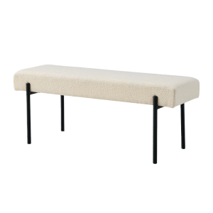 Artichok Marianna bouclé bankje gebroken wit – 100 x 42,5 cm Artichok Marianna bouclé bankje gebroken wit – 100 x 42,5 cm