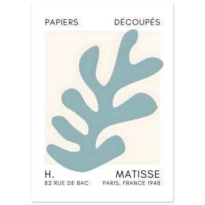 Artfulprints Poster Matisse – Ocean petals turquoise – 50×70 cm – Turq Artfulprints Poster Matisse – Ocean petals turquoise – 50×70 cm – Turq