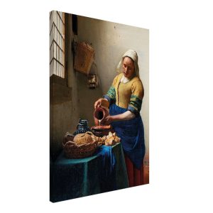 Artfulprints Canvas Johannes Vermeer – Het melkmeisje canvas – 50×70 c Artfulprints Canvas Johannes Vermeer – Het melkmeisje canvas – 50×70 c