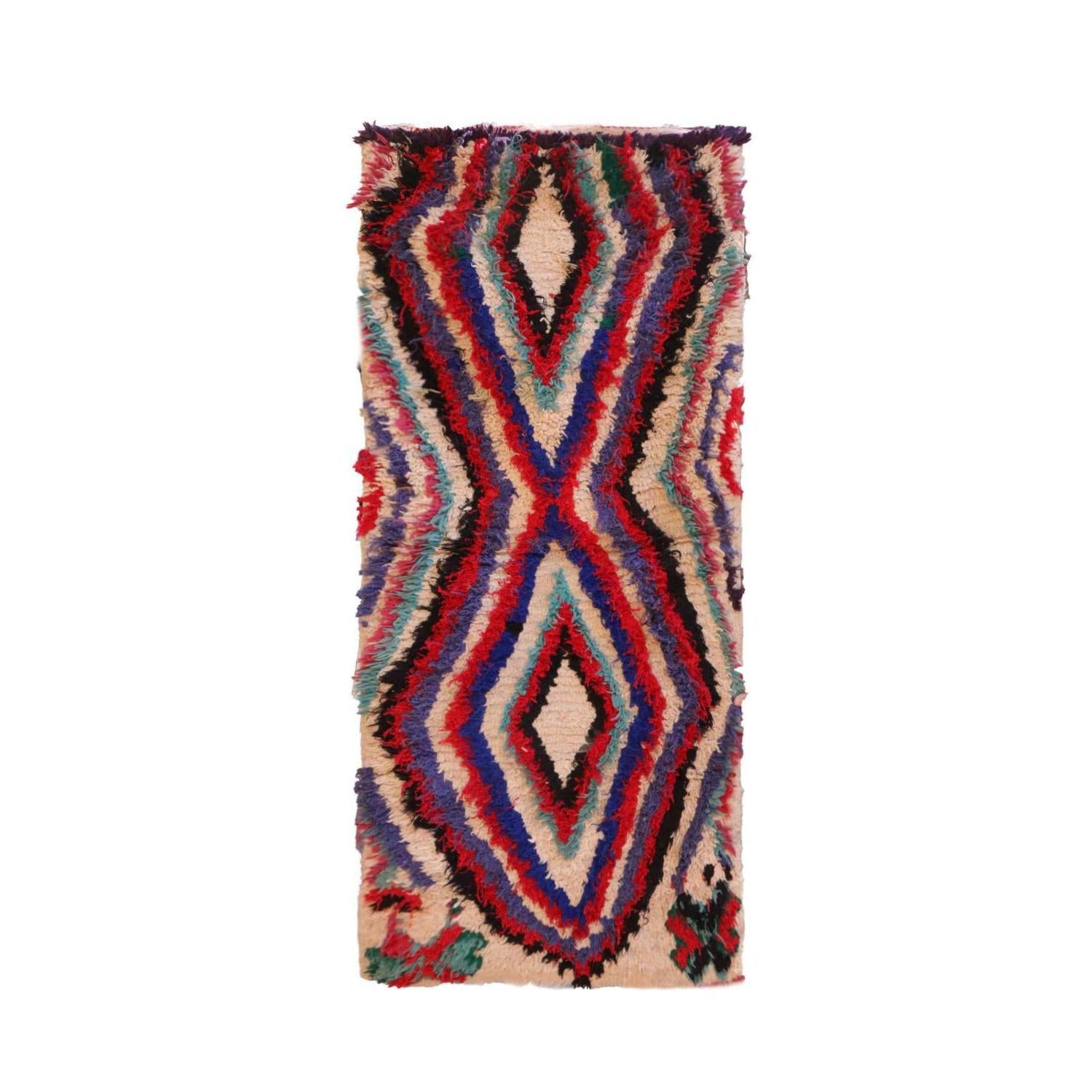 AFK Living vloerkleed Berber - handgemaakt - Wol - 71 x 156 cm