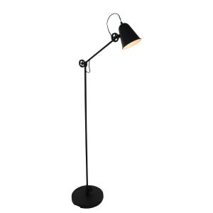 Anne Light & home vloerlamp dolphin – 1 lichts – 28x 160 cm – zwart Anne Light & home vloerlamp dolphin – 1 lichts – 28x 160 cm – zwart
