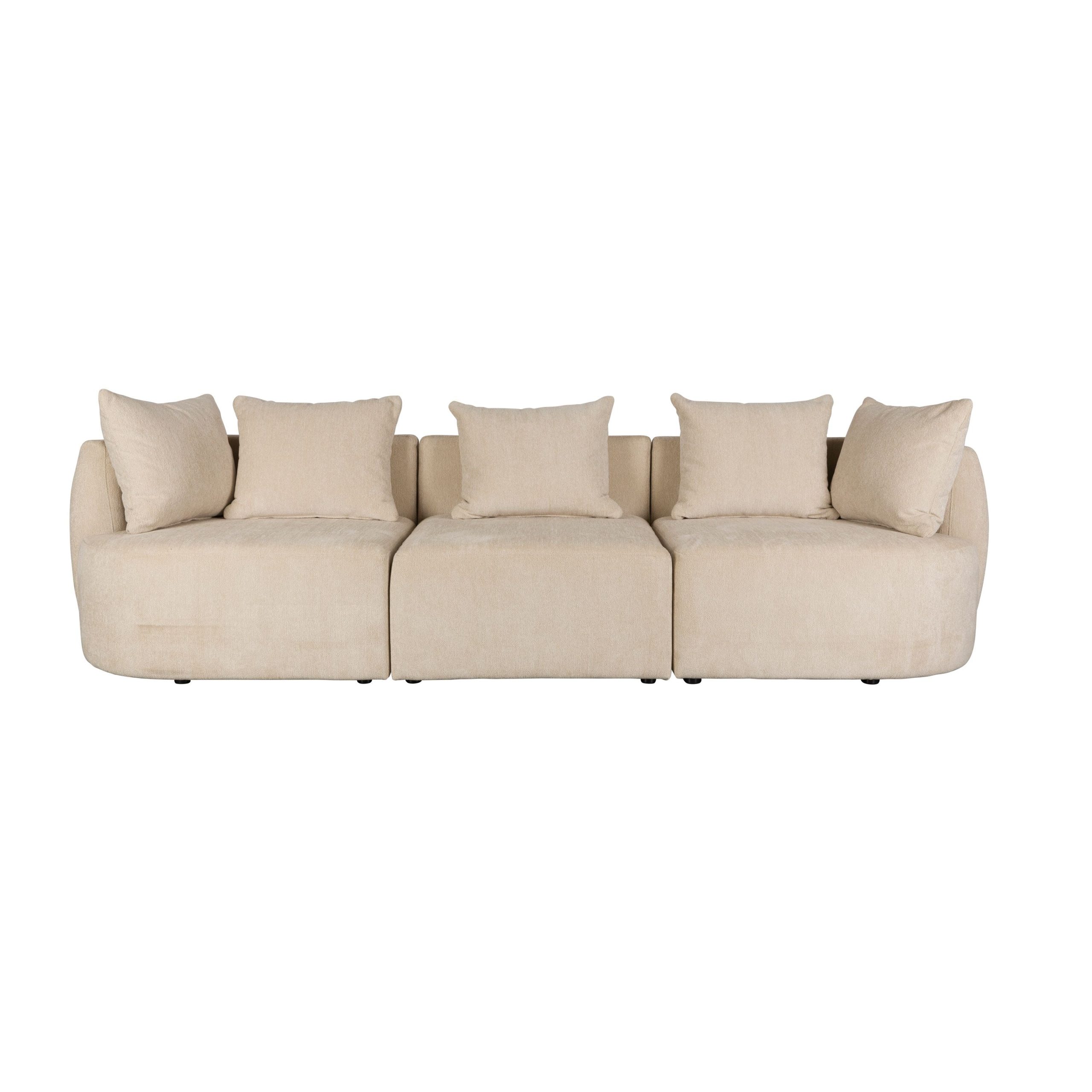 Dutchbone Rocca 4,5-zitsbank Latte/ Beige