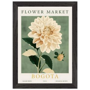 Artfulprints Poster met Lijst Flower market – Bogota – A4 21×29.7 cm – Artfulprints Poster met Lijst Flower market – Bogota – A4 21×29.7 cm –