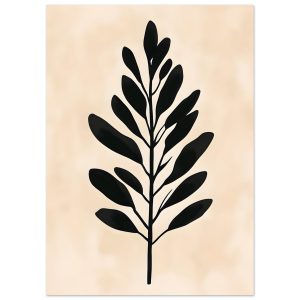 Artfulprints Poster Boho – Bold leaf – 50×70 cm – beige Artfulprints Poster Boho – Bold leaf – 50×70 cm – beige