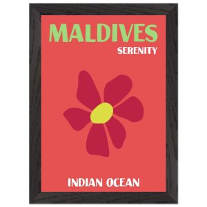 Artfulprints Poster met Lijst Indian Ocean – Maldives – A4 21×29.7 cm Artfulprints Poster met Lijst Indian Ocean – Maldives – A4 21×29.7 cm
