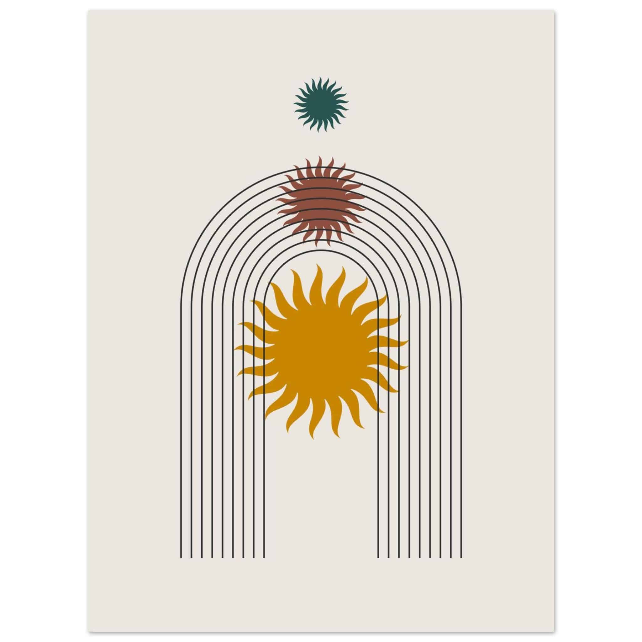 Artfulprints Boho – Sunny arch poster 30x40 cm
