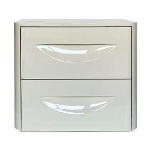 DÉJA Living Nachtkastje Setra – Glossy Crème – 58x41x51cm DÉJA Living Nachtkastje Setra – Glossy Crème – 58x41x51cm