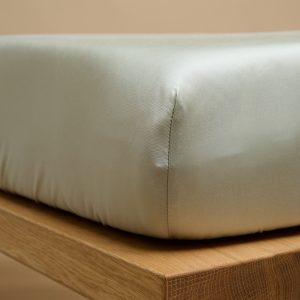 Coco & Cici – TENCEL – Sateen Hoeslaken Grijs Groen – 200x200x30