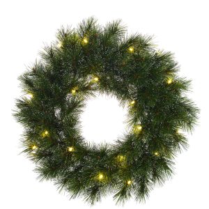 Black Box Trees Glendon Kerstkrans met LED Verlichting – Kerst Krans Ø Black Box Trees Glendon Kerstkrans met LED Verlichting – Kerst Krans Ø