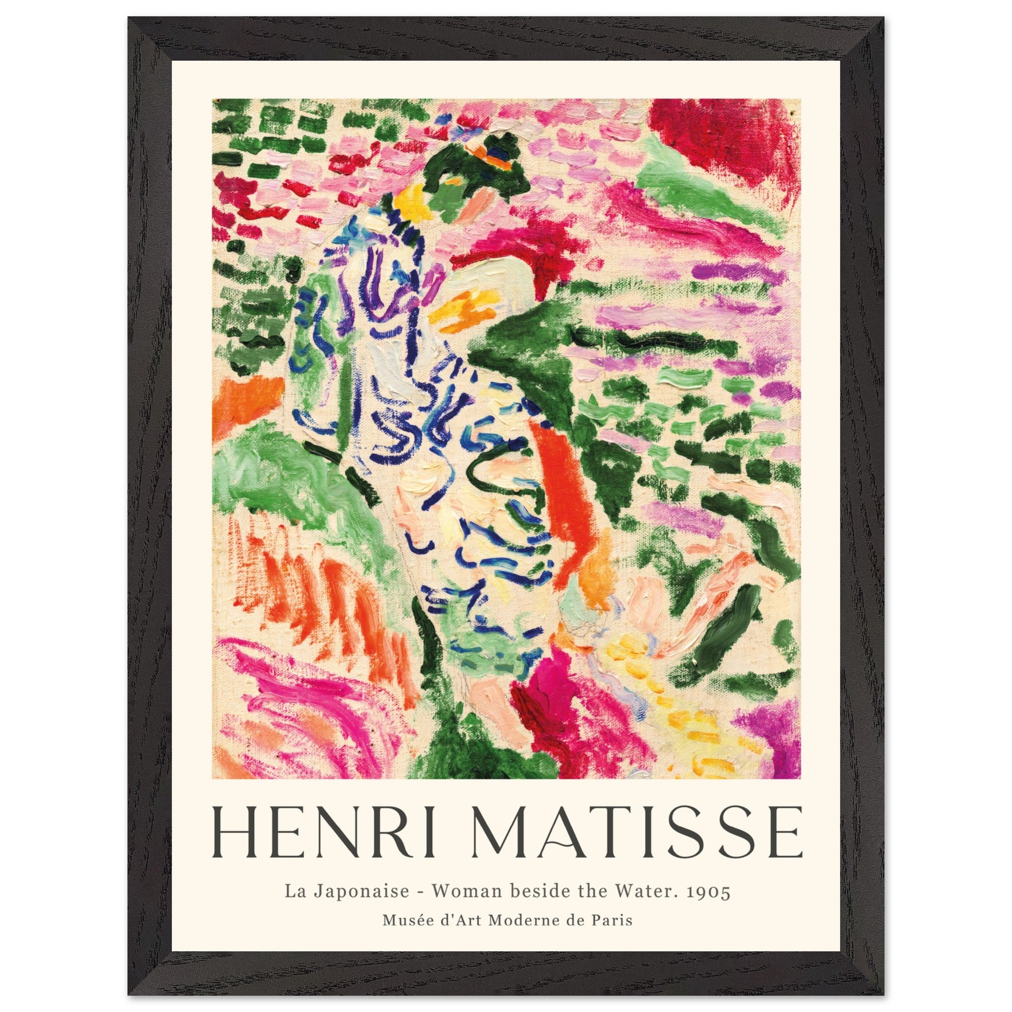 Artfulprints Poster met Lijst Matisse - La japonaise 1905 - 30x40 cm -